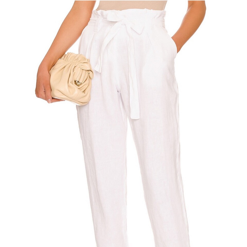 L'AGENCE Heather Paperbag Pant in Blanc 23 New SOLD OUT!!! - Picture 9 of 12